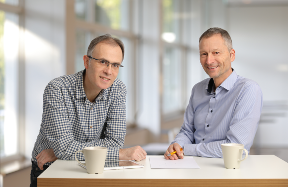 Projektkoordinator Michael Hörner und Kollege Dr. Holger Cischinsky